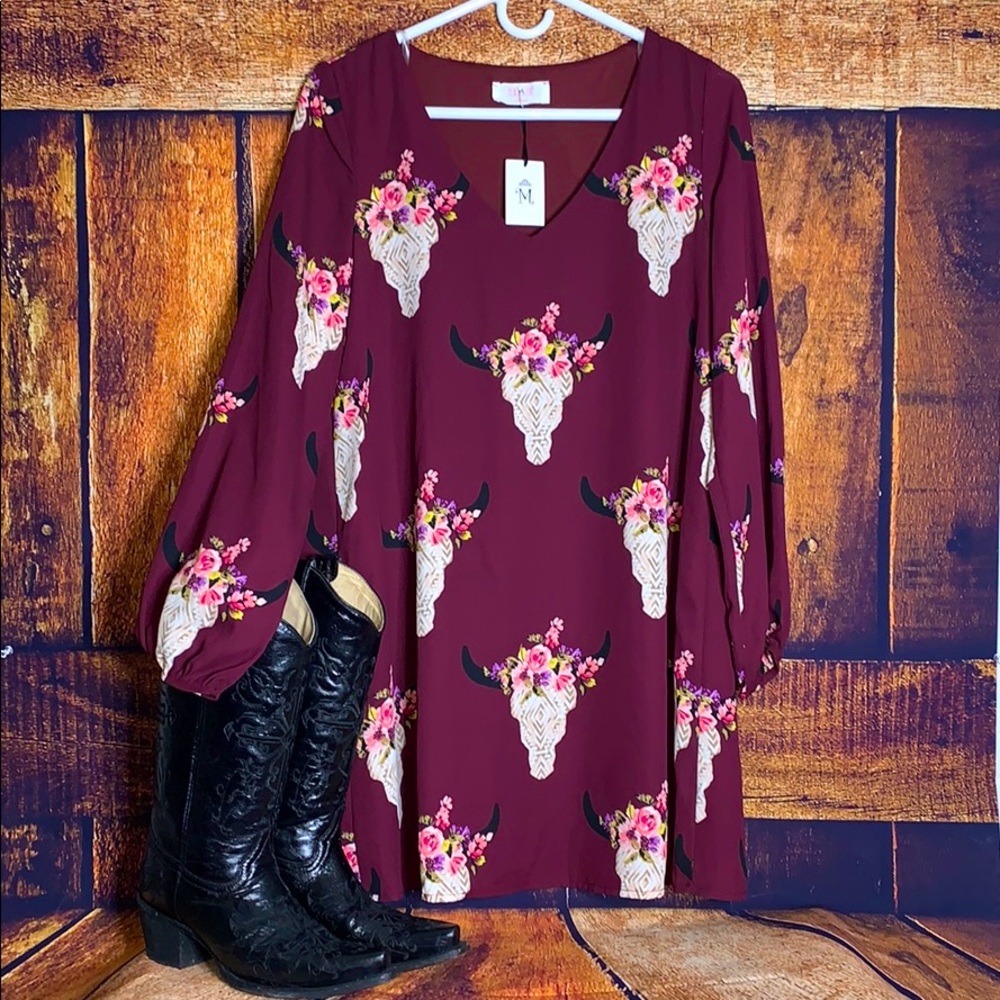 Beautiful skull print dress Dress ONLY!!!